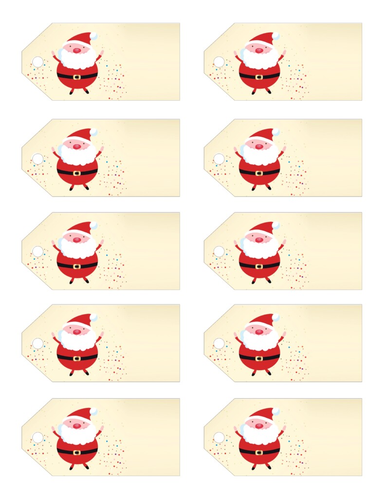 10 Creative Printable Santa Gift Tags Free