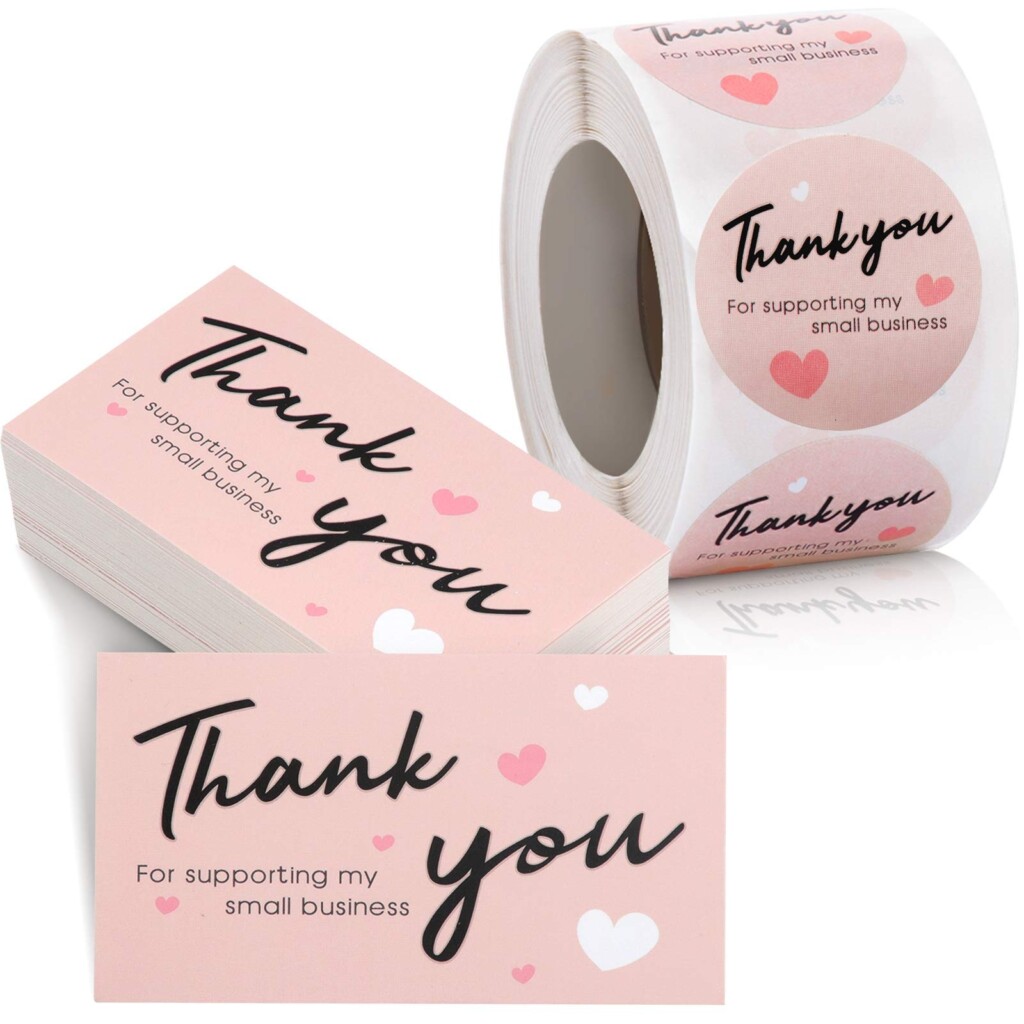 100 Pieces Thank You For Supporting My Small Business Card Desertcart 
