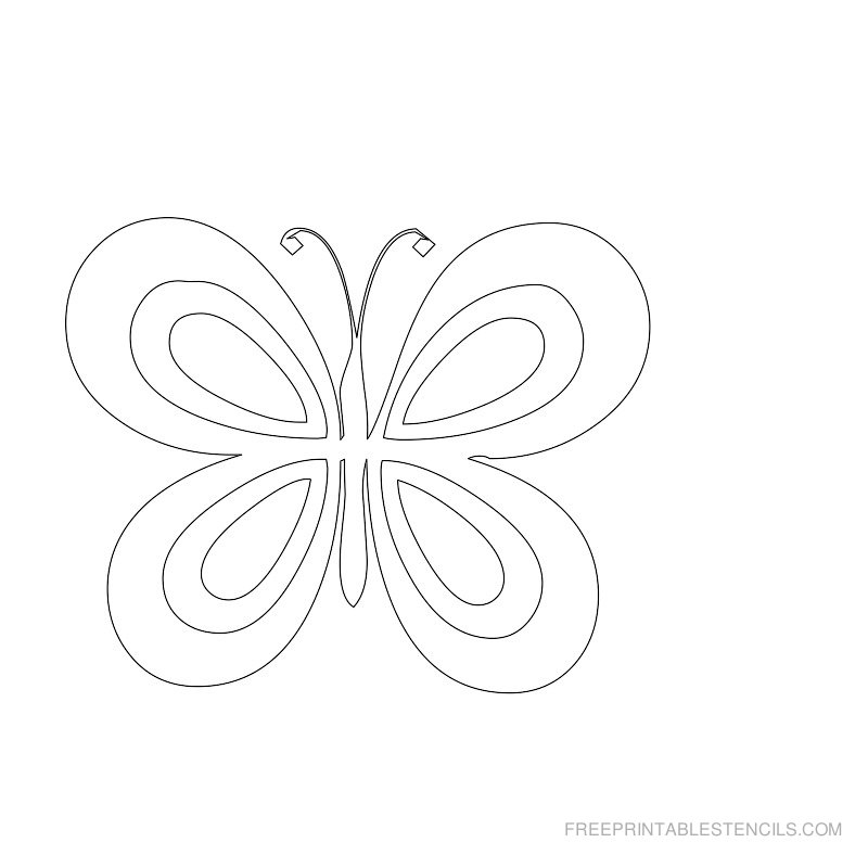 18 Free Printable Butterfly Stencils