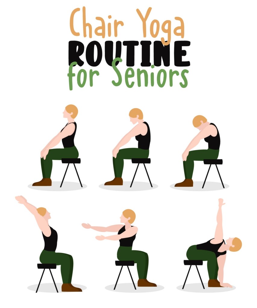 20 Best Printable Chair Yoga Exercises For Seniors PDF For 42 OFF