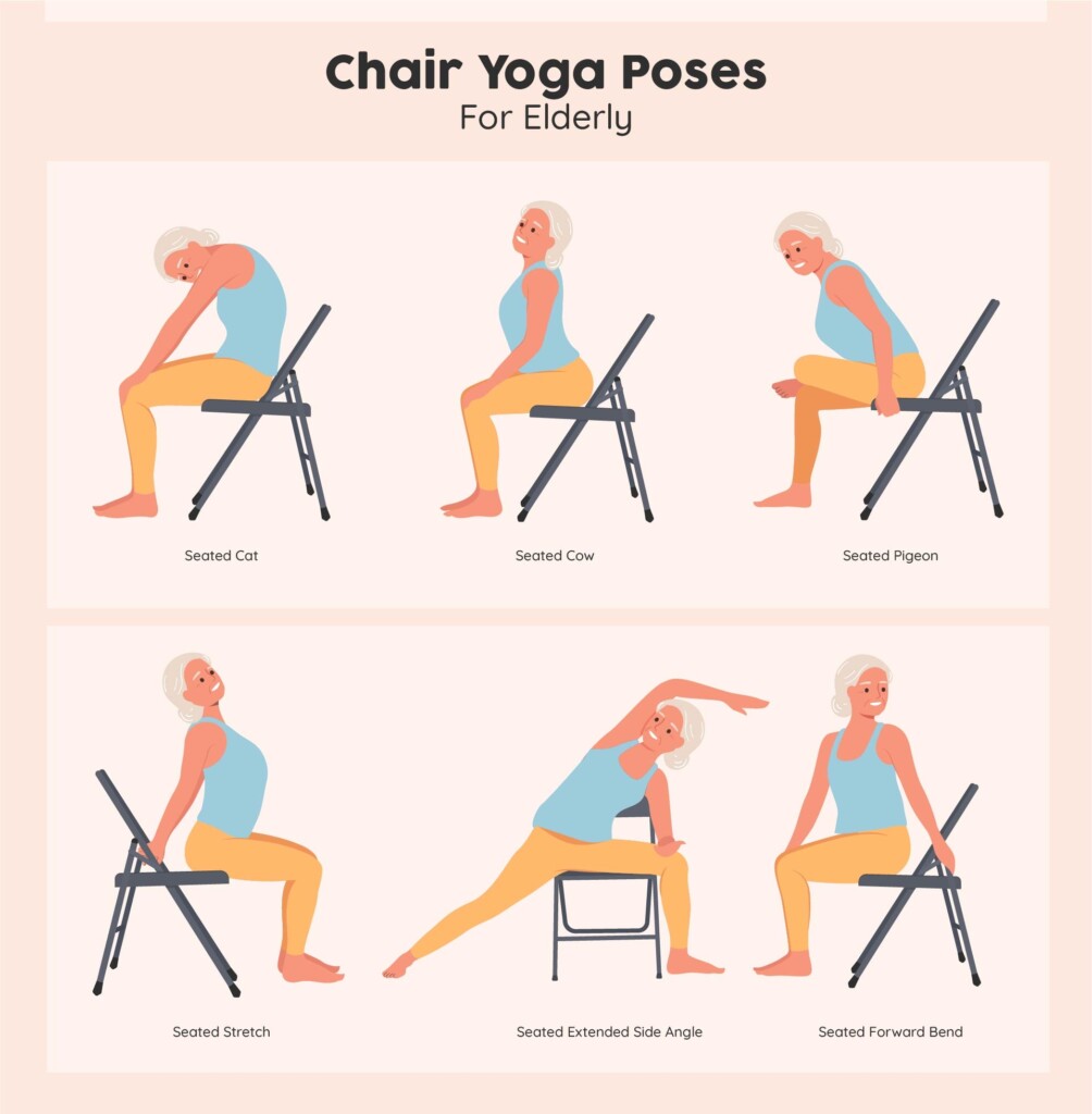 20 Best Printable Chair Yoga Exercises For Seniors PDF For 60 OFF