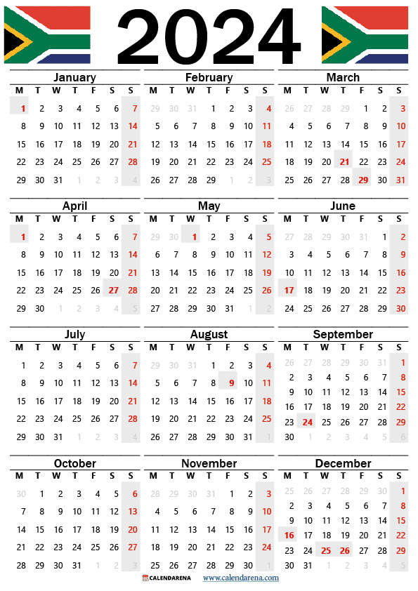 2024 School Calendar South Africa Printable Pdf Free Download Bari Mariel