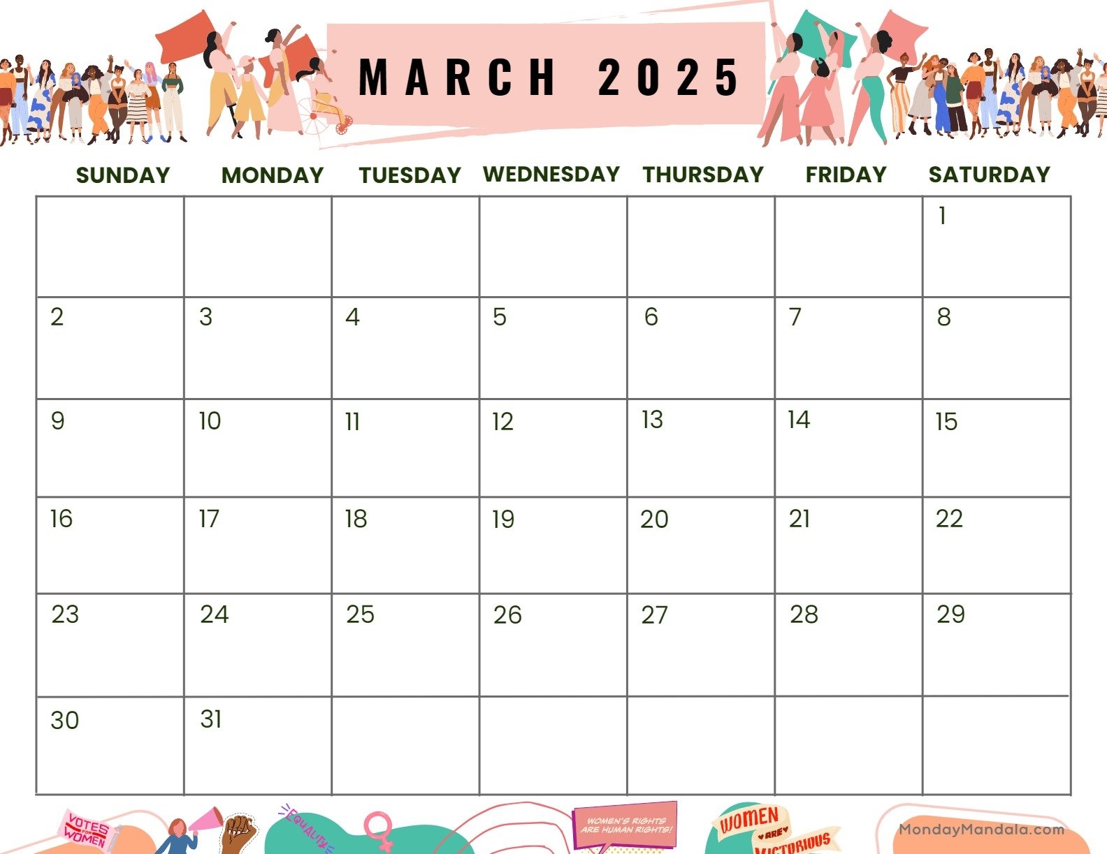 2025 March Calendar Free Printable 2025 Printable Nicolas Drew