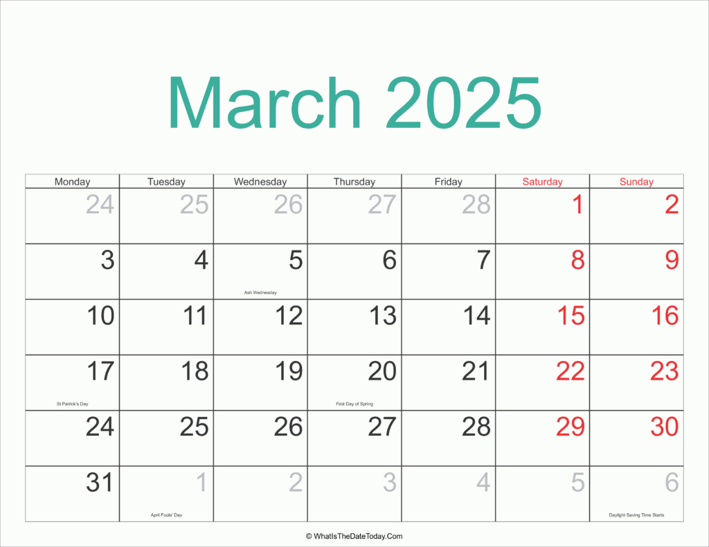 2025 March Calendar Free Printable Freebies Yuka Vanheijden
