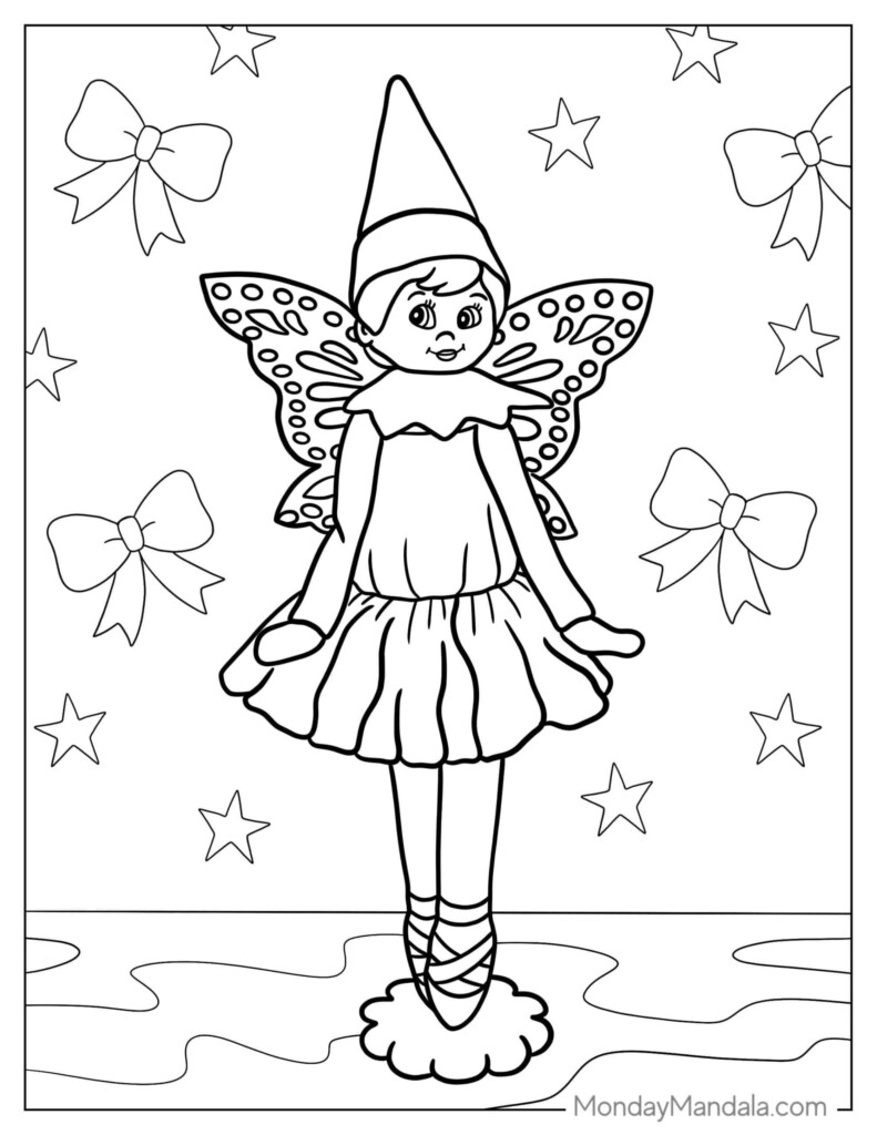 26 Elf On The Shelf Coloring Pages Free Pdf Printables Artofit