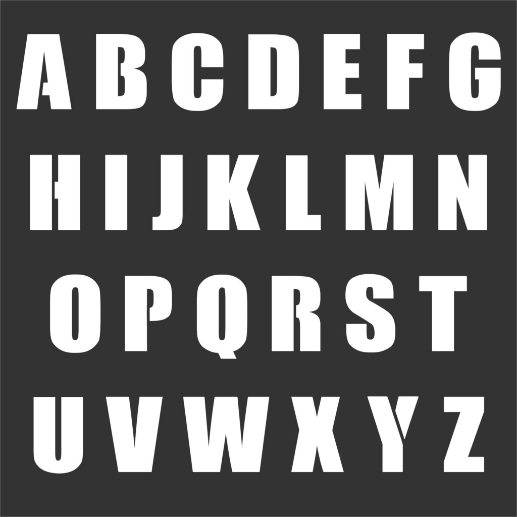3 Inch Letter Stencils 10 Free PDF Printables Printablee
