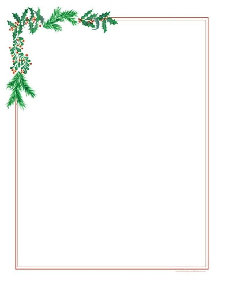 30 Free Printable Christmas Border Templates
