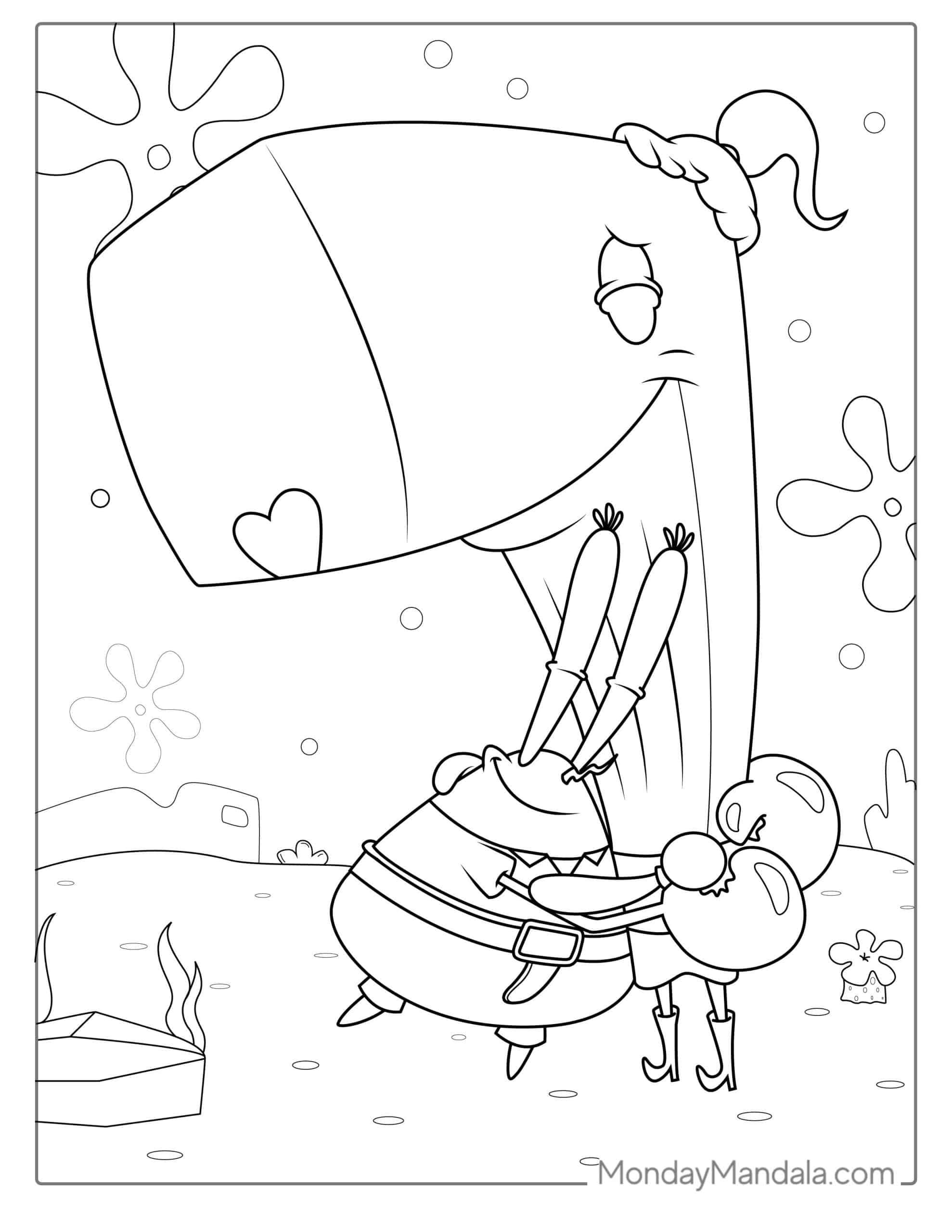 32 SpongeBob Coloring Pages Free PDF Printables Coloring Pages