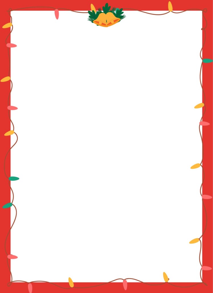 4 Best Free Printable Christmas Borders Printablee