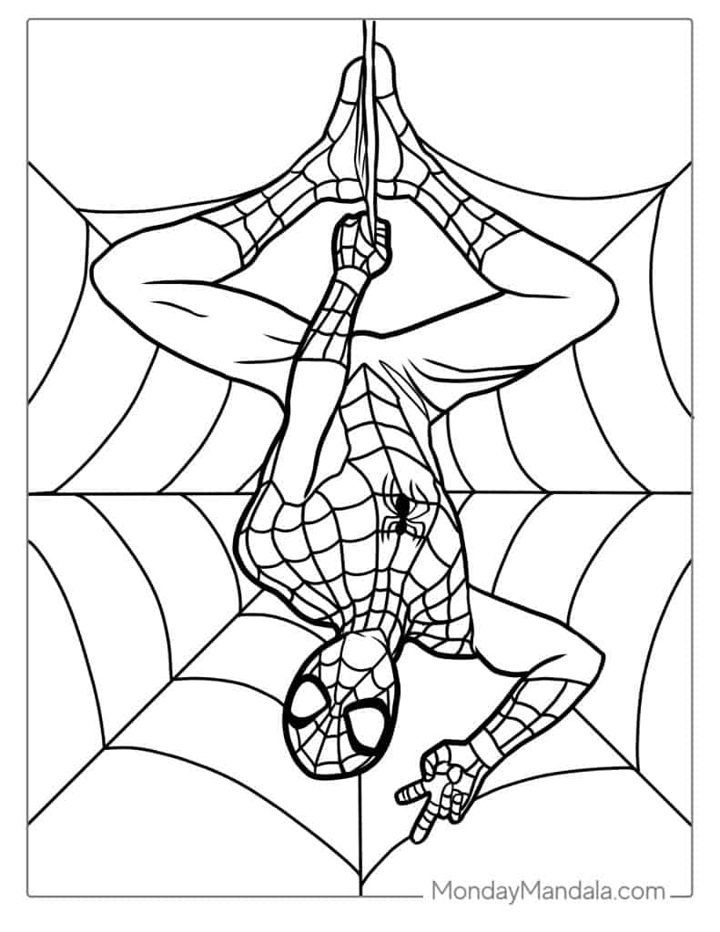 40 Spider Man Coloring Pages Free PDF Printables Worksheets Library