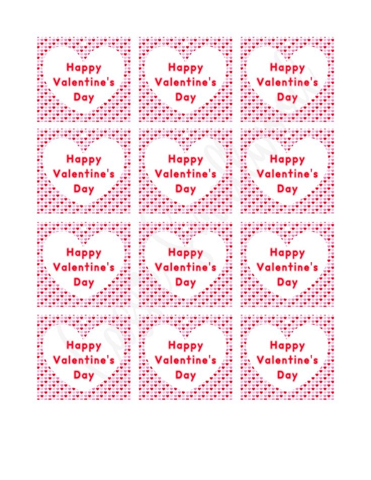 7 Insanely Cute Printable Happy Valentine 39 s Day Tags Valentine Gift