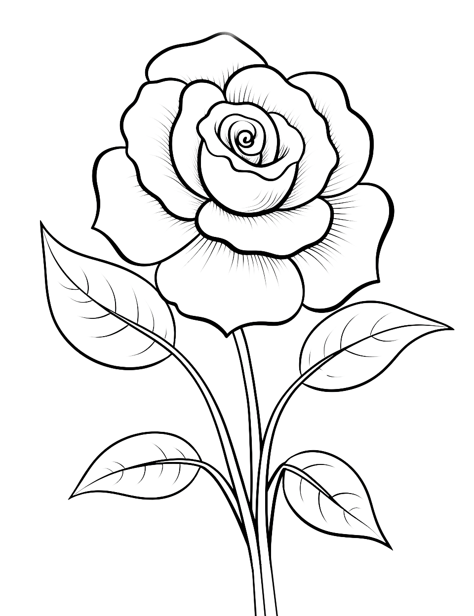 75 Flower Coloring Pages Free Printable Sheets Flower Drawing