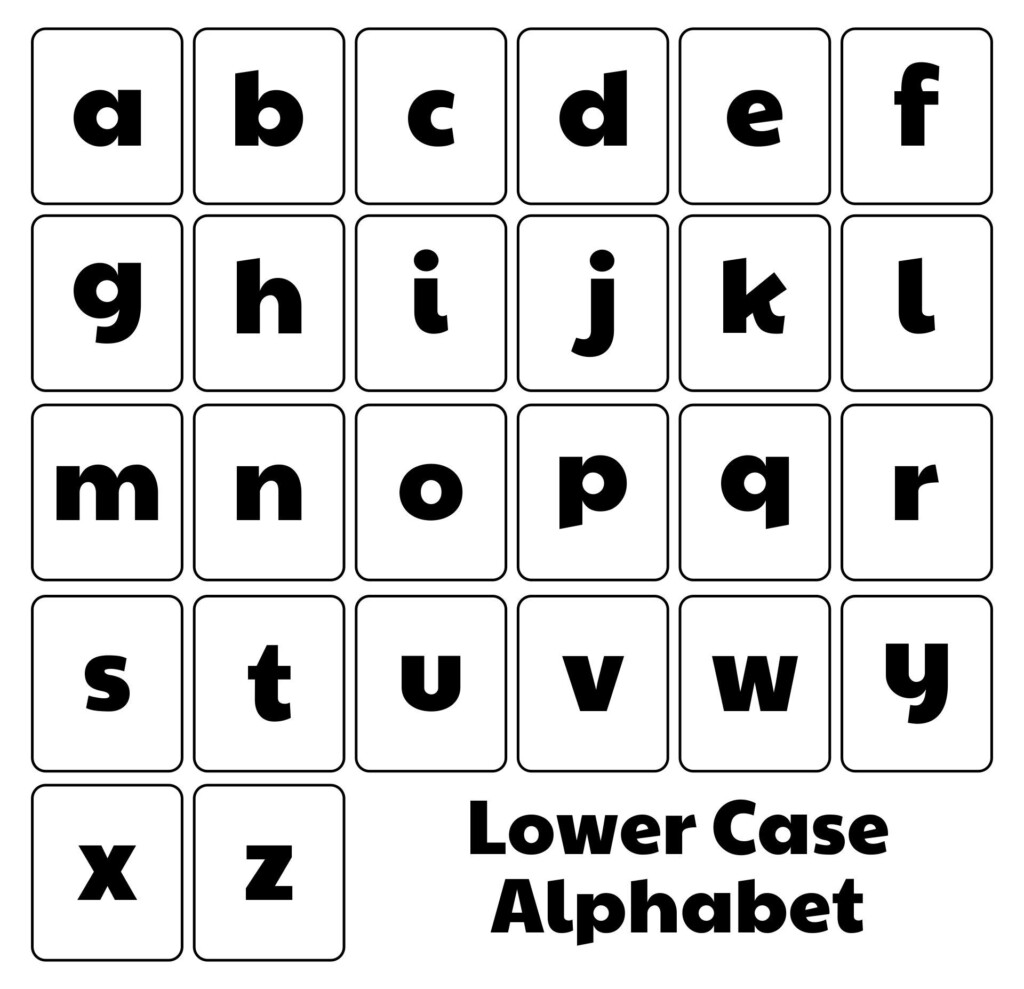 Alphabet Flash Cards Printable