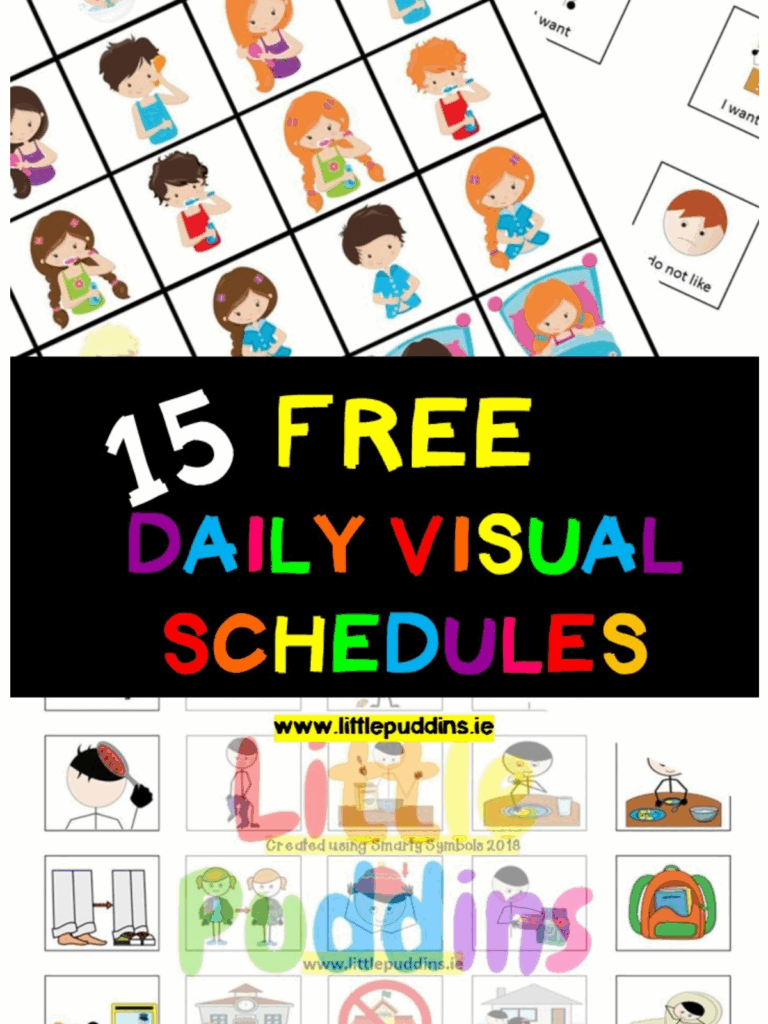 Autism Visual Schedule Printables Free Printable New Year Banners