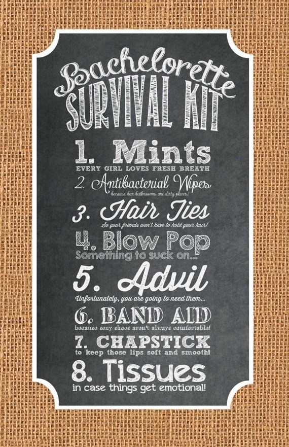 Bachelorette Survival Free Printable Hangover Survival Kit Printables 