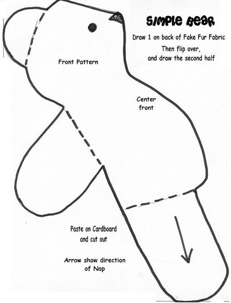 Beginner Memory Bear Sewing Pattern Free Printable Fairpok