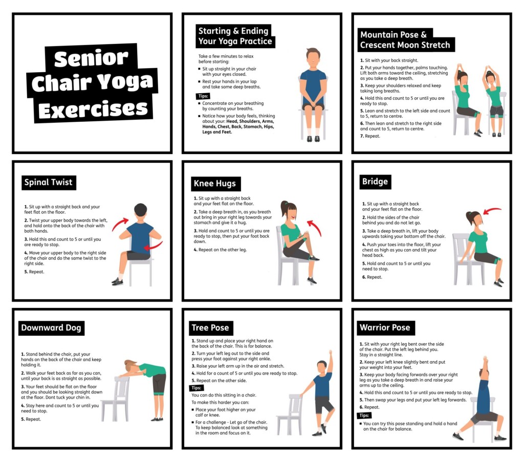 Best Printable Chair Yoga Poses PDF For Free At Printablee 43 OFF