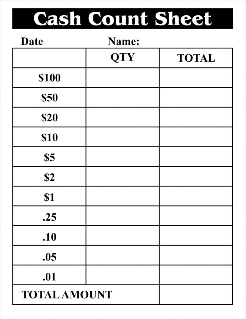 Blank Free Printable Cash Drawer Count Sheet Printabl Vrogue co