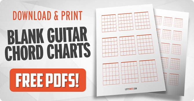 Blank Guitar Chord Charts FREE Printable PDFs Downloadable Printable 