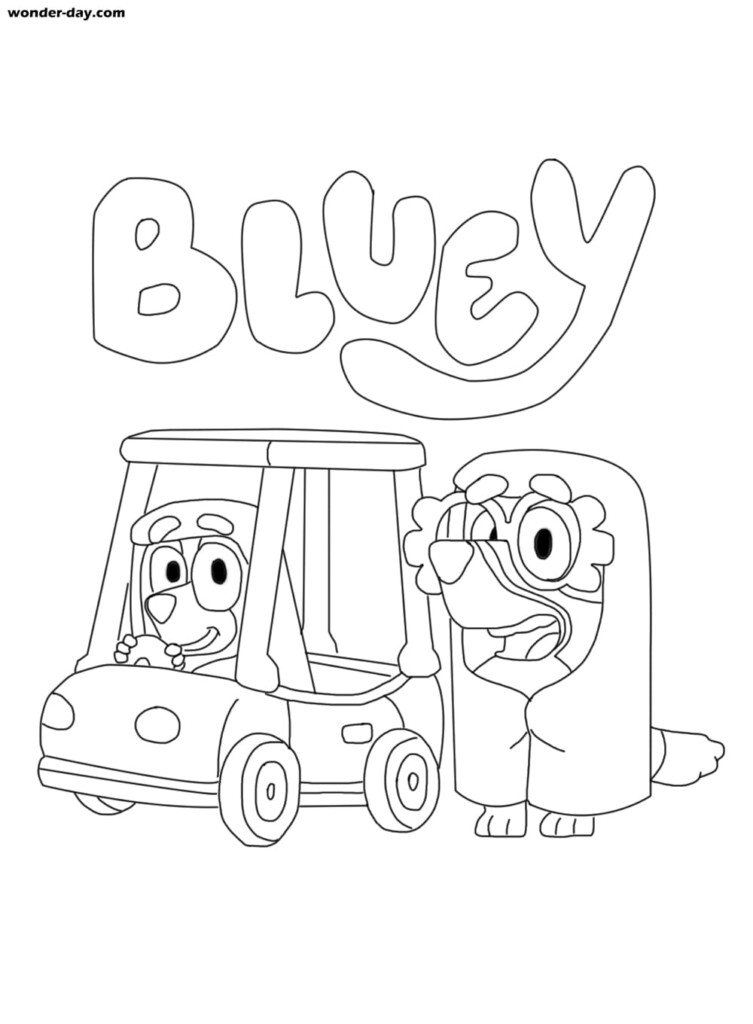 Bluey Coloring Pages Free Printable Printable Word Searches