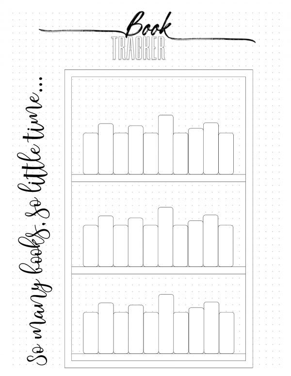 Bullet Journal Book Log Printable Printable Bullet Journal