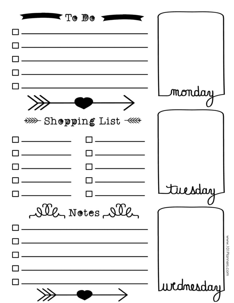 Bullet Journal Template Free Printable Printable Templates