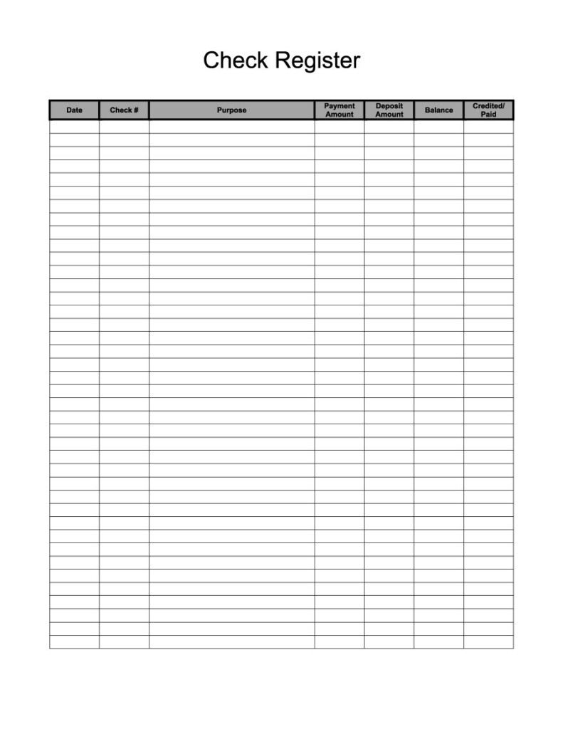 Checkbook Register Spreadsheet With 37 Checkbook Register Templates 