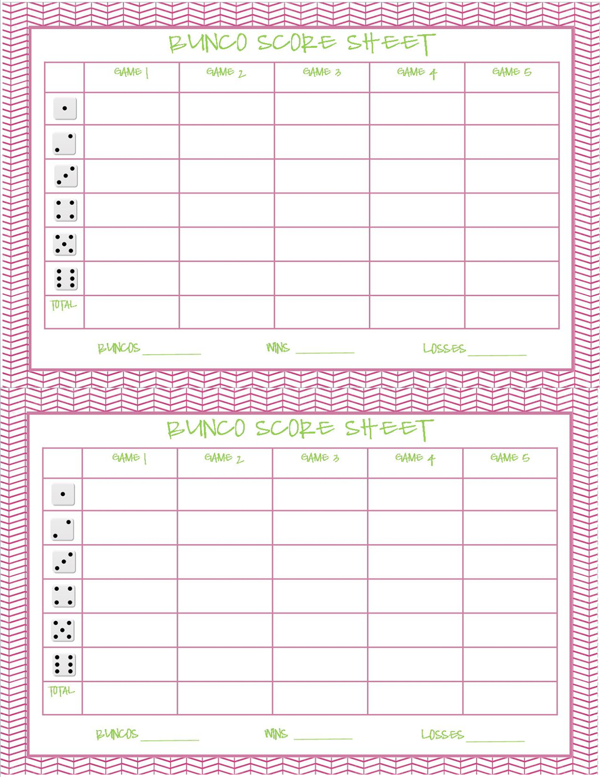Christmas Bunco Score Sheets Free Bunco Bunco Score Sheets