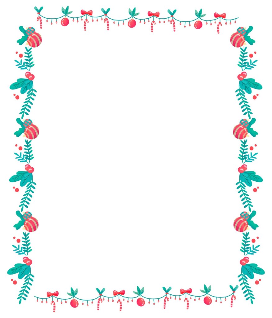 Christmas Corner Borders 12 Free PDF Printables Printablee