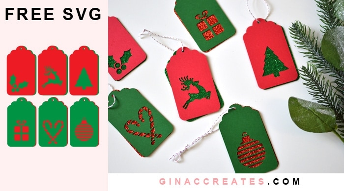 Christmas Gift Tags Free SVG Cut File