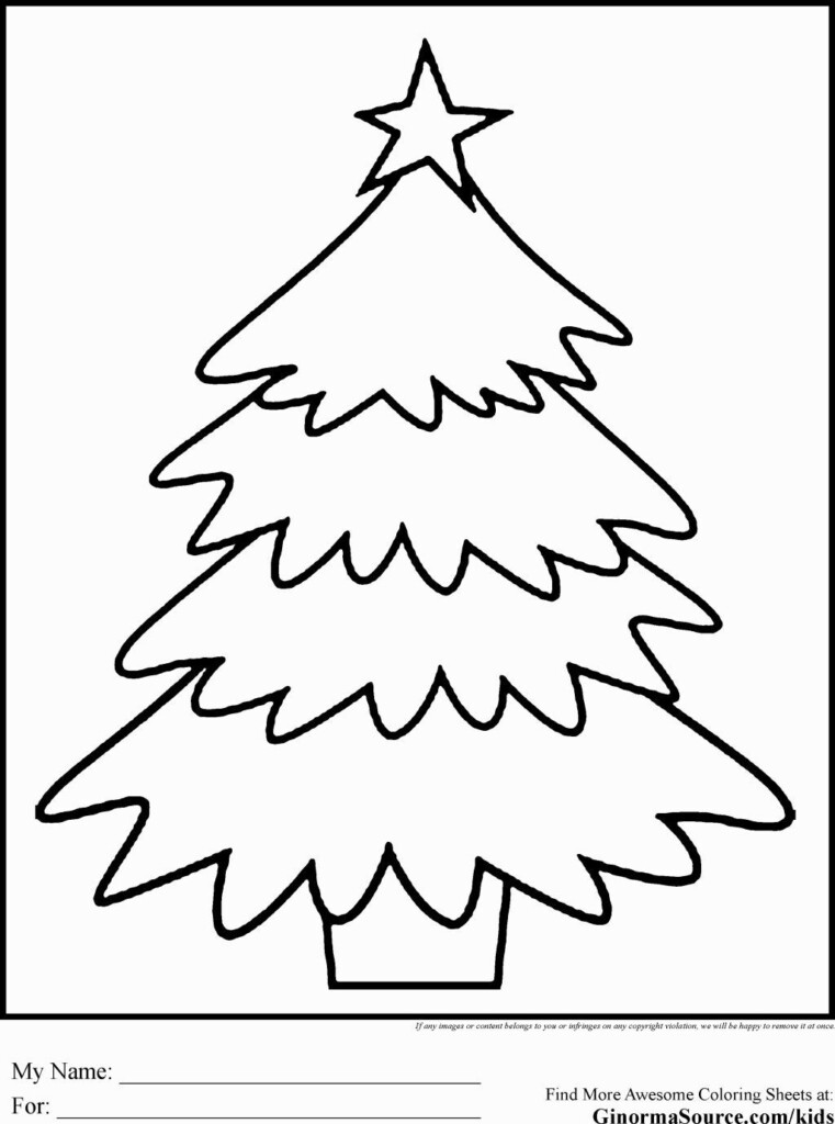 Christmas Tree Coloring Pages Free Printable