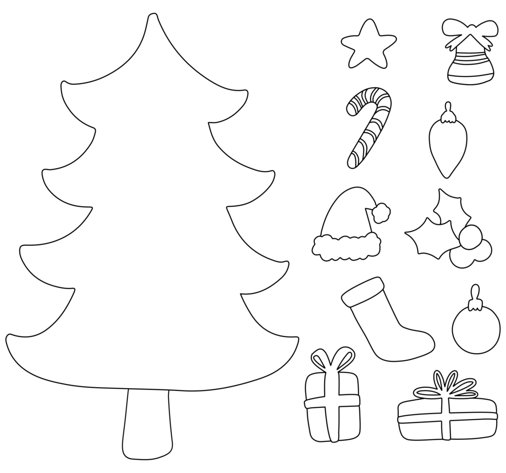 Christmas Tree To Decorate Printable Billingsblessingbags