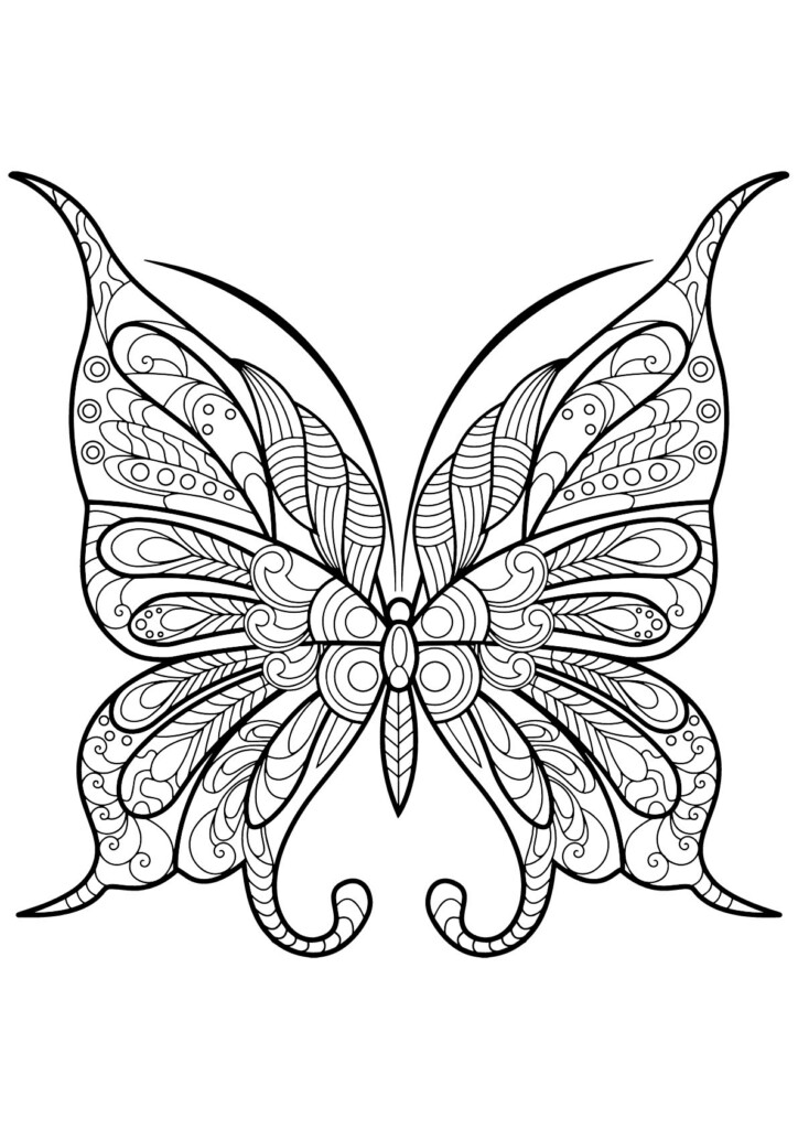 Collection Of Printable Butterfly Coloring Pages Free Printable