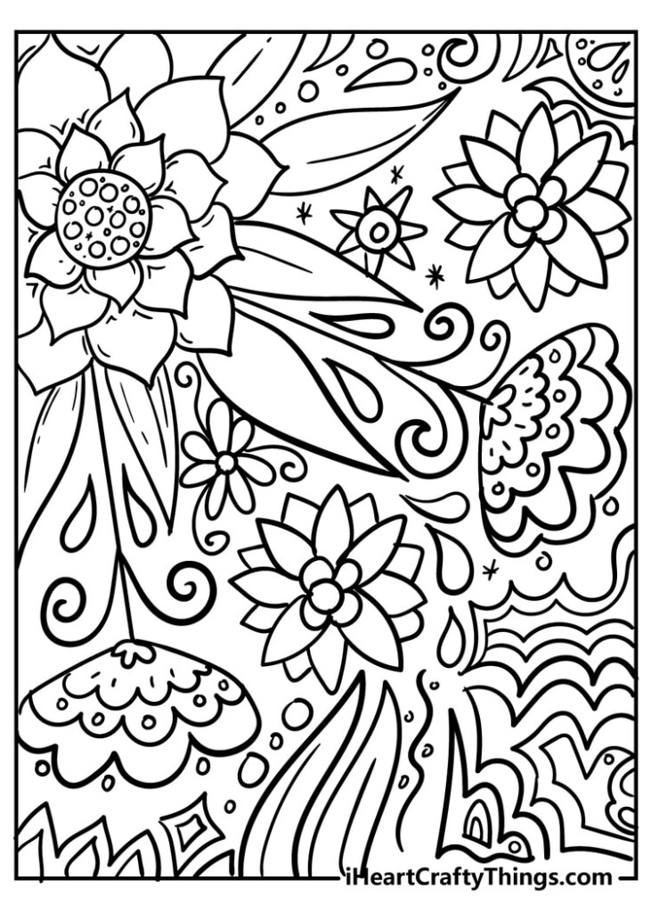 Coloring Pages For Flowers Printable Worksheets Library