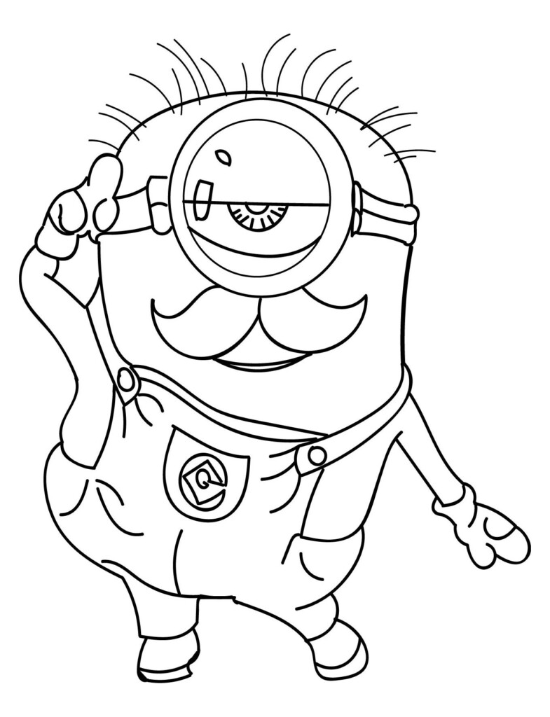 Coloring Pages For Kids Minions Coloring Pages