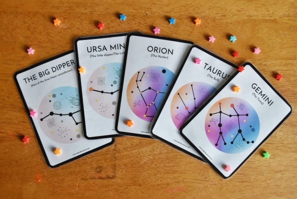 Constellations Flashcards Printable Free FREE Printables