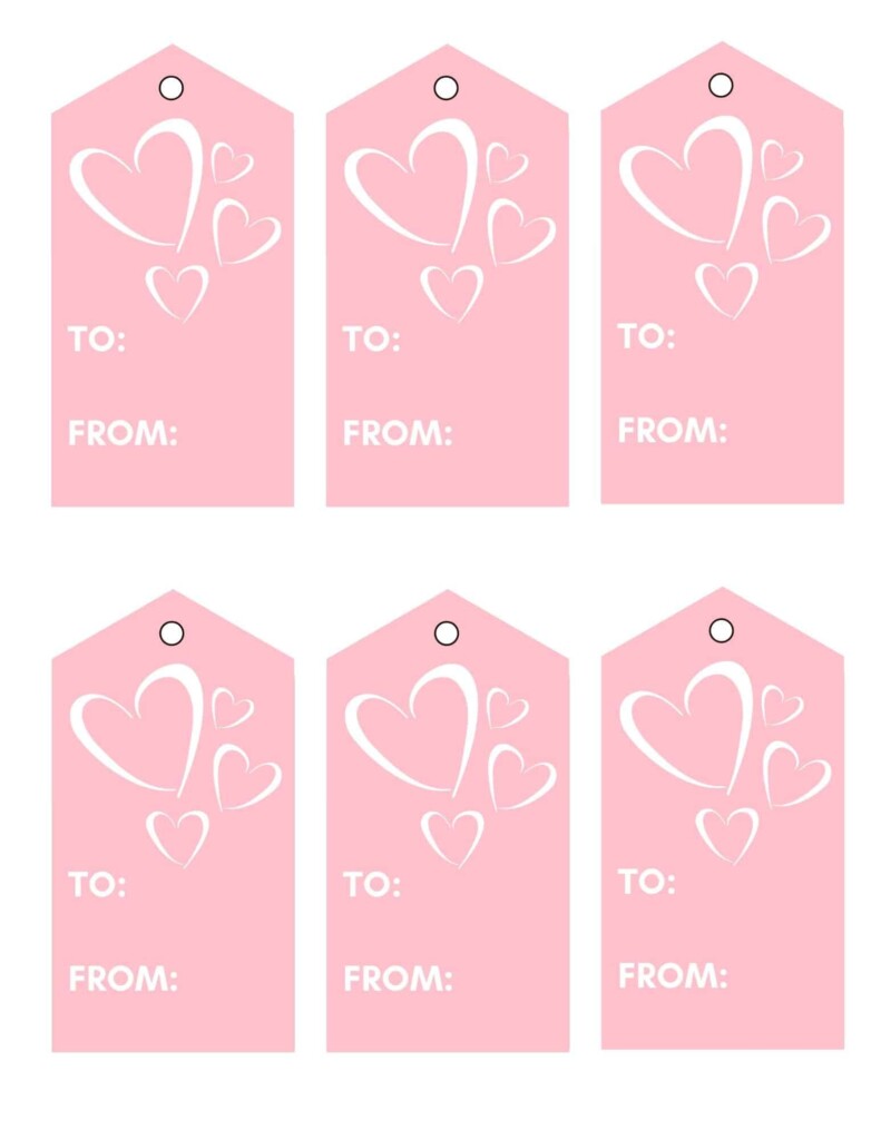 Customizable Free Printable Printable Valentine Tags