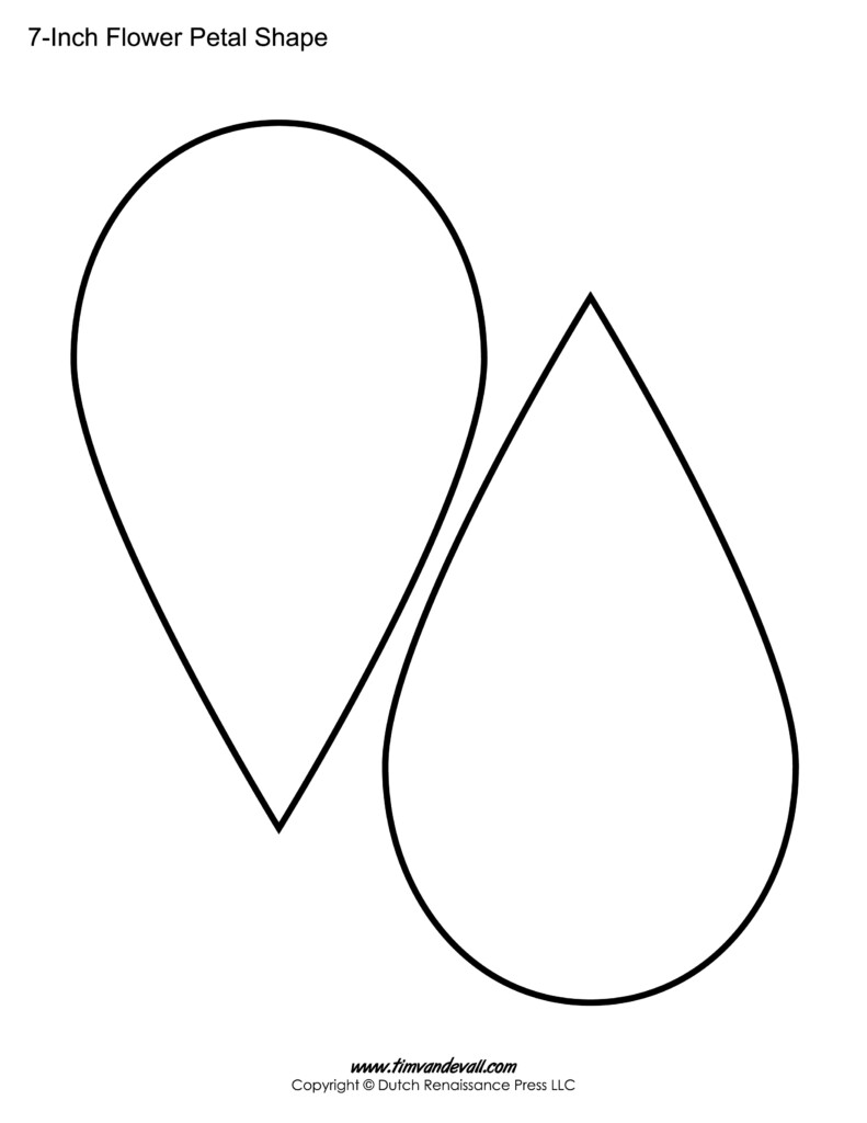 Cut Out Printable Free Paper Flower Petal Templates Printable New 