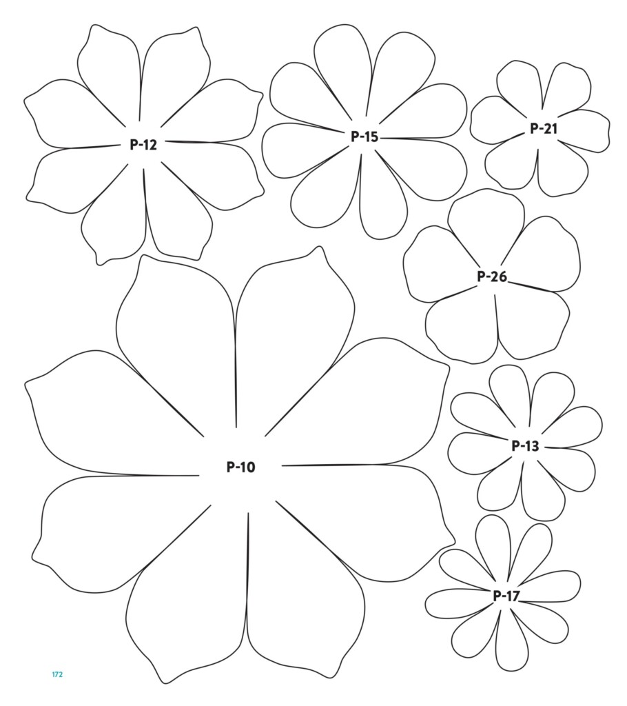 Cut Out Printable Free Paper Flower Petal Templates Printables 