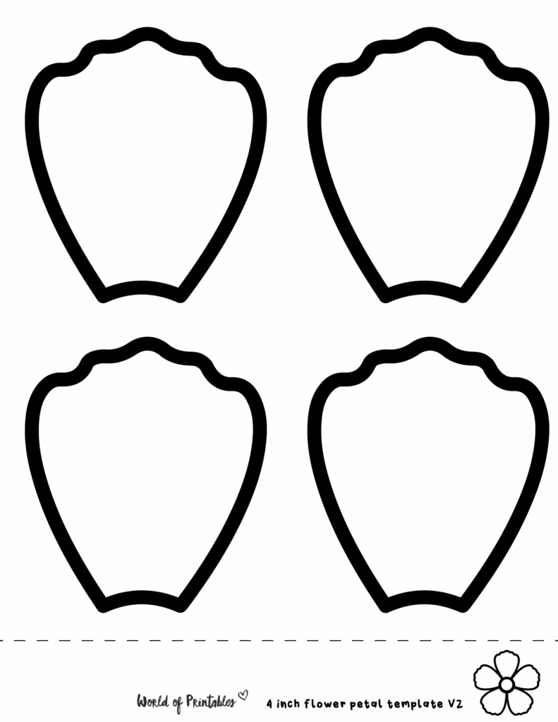 Cut Out Printable Free Paper Flower Petal Templates Printables 