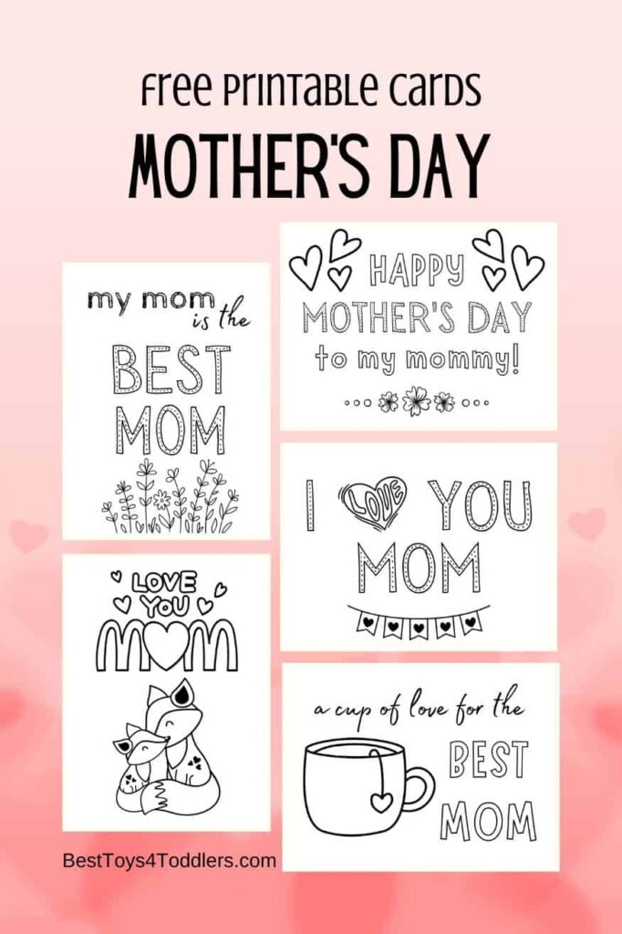 Cutest Free Printable Mothers Day Cards For Kids 41 OFF