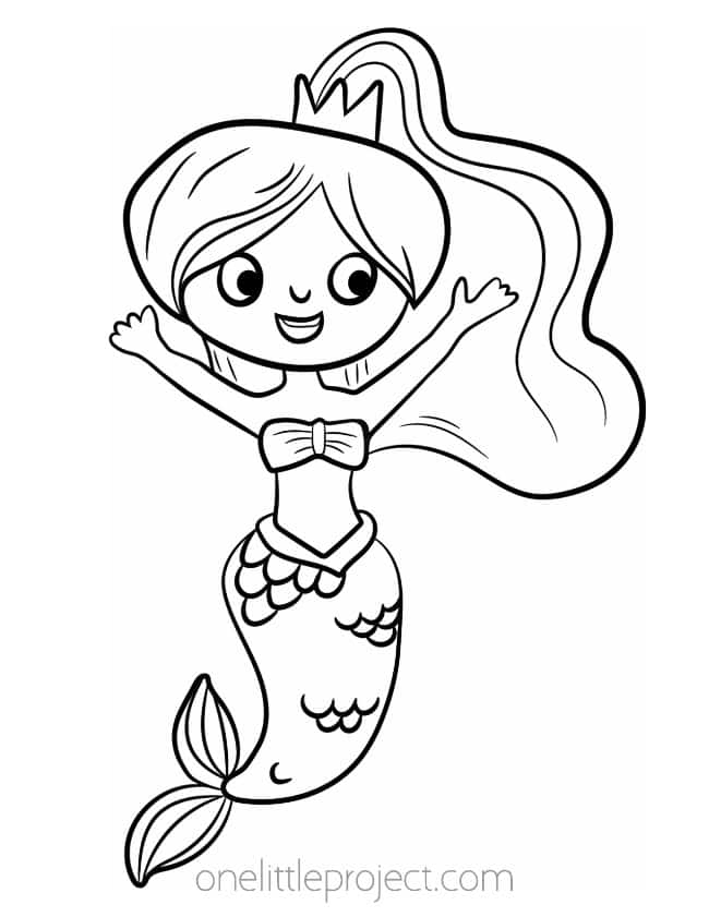 Dive Into The Depths With Mermaid Free Printable Coloring Pages