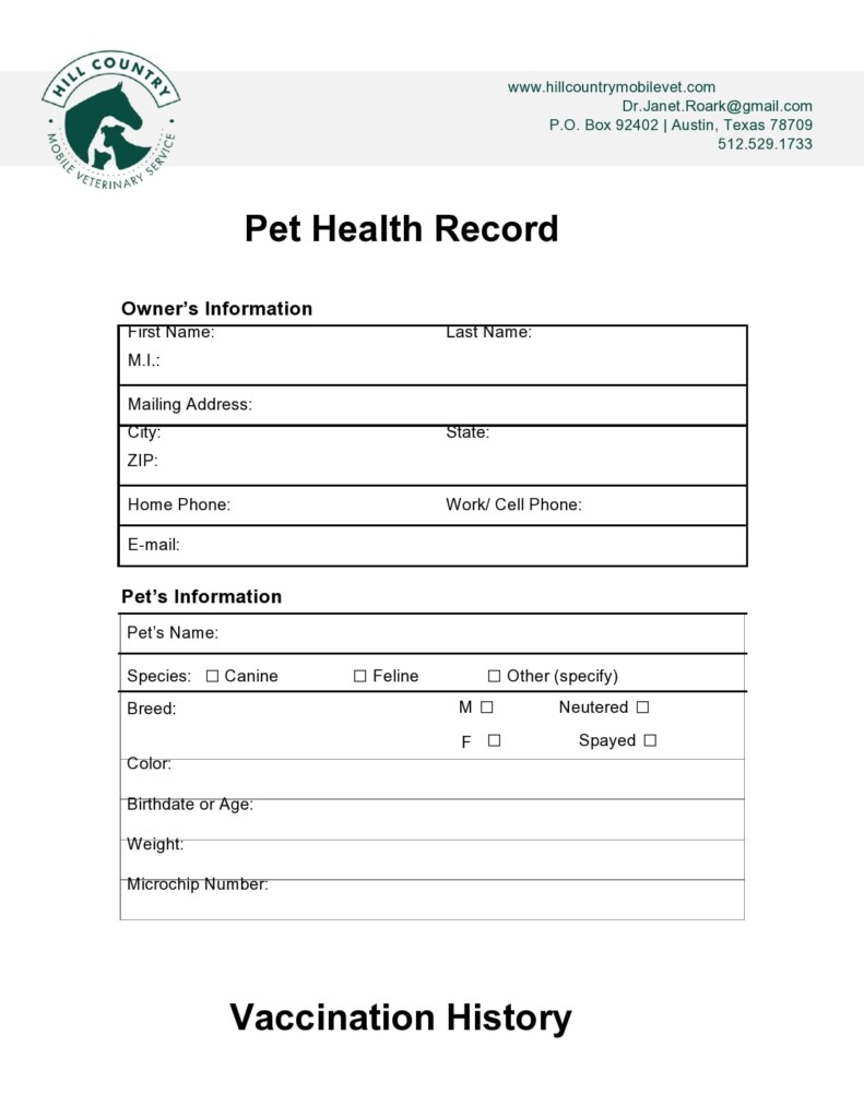 Dog Vaccination Record Printable Pdf Fill Online 44 OFF