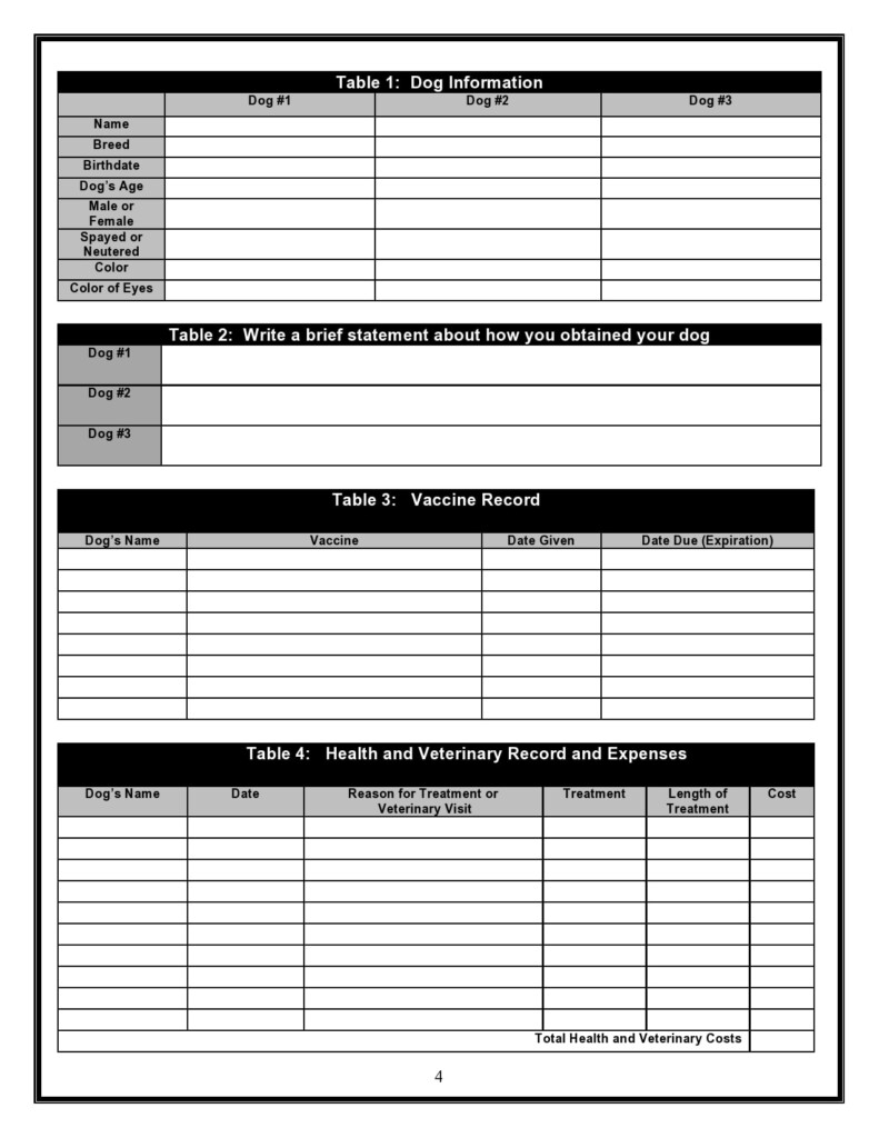 Dog Vaccination Record Printable Pdf Fill Online 56 OFF
