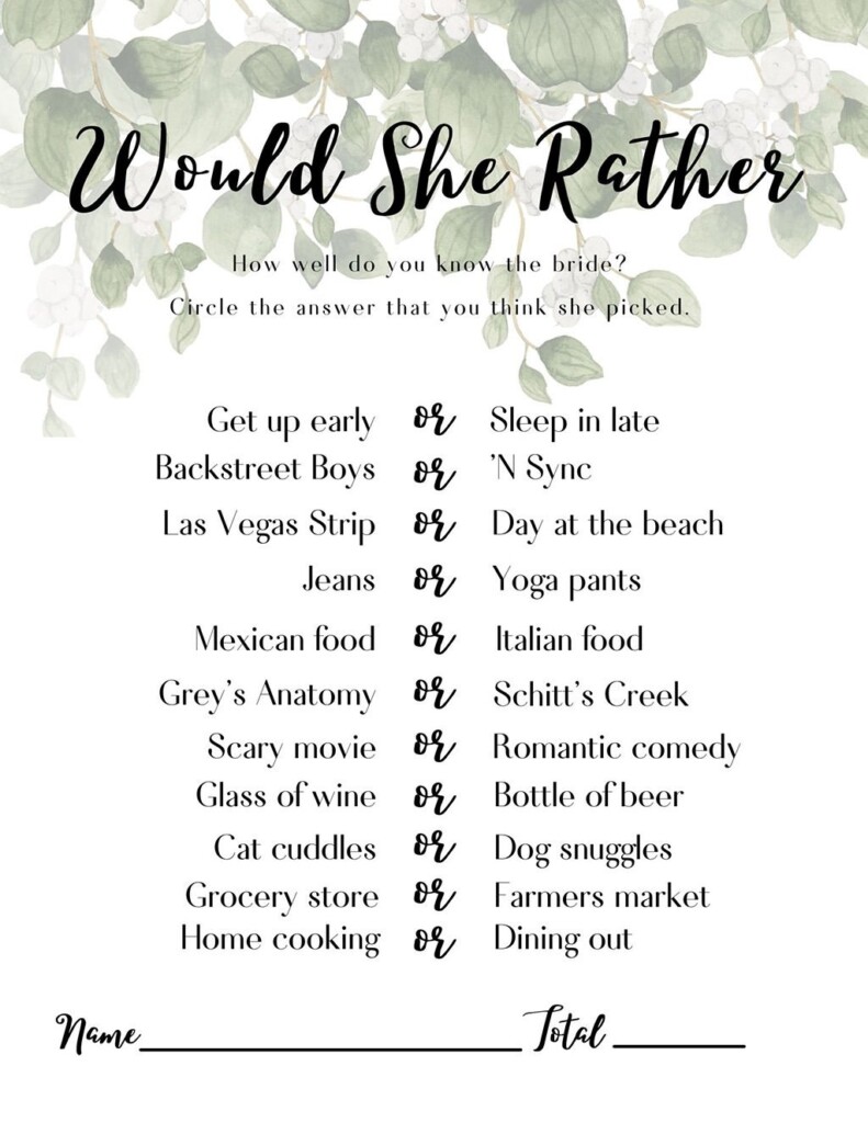 Downloadable Free Printable Bridal Shower Games Free Templates Printable