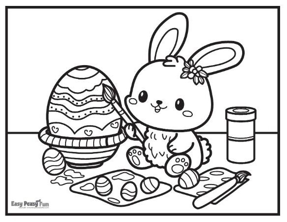 Easter Bunny Coloring Pages Free Printable Pdf Free Infoupdate