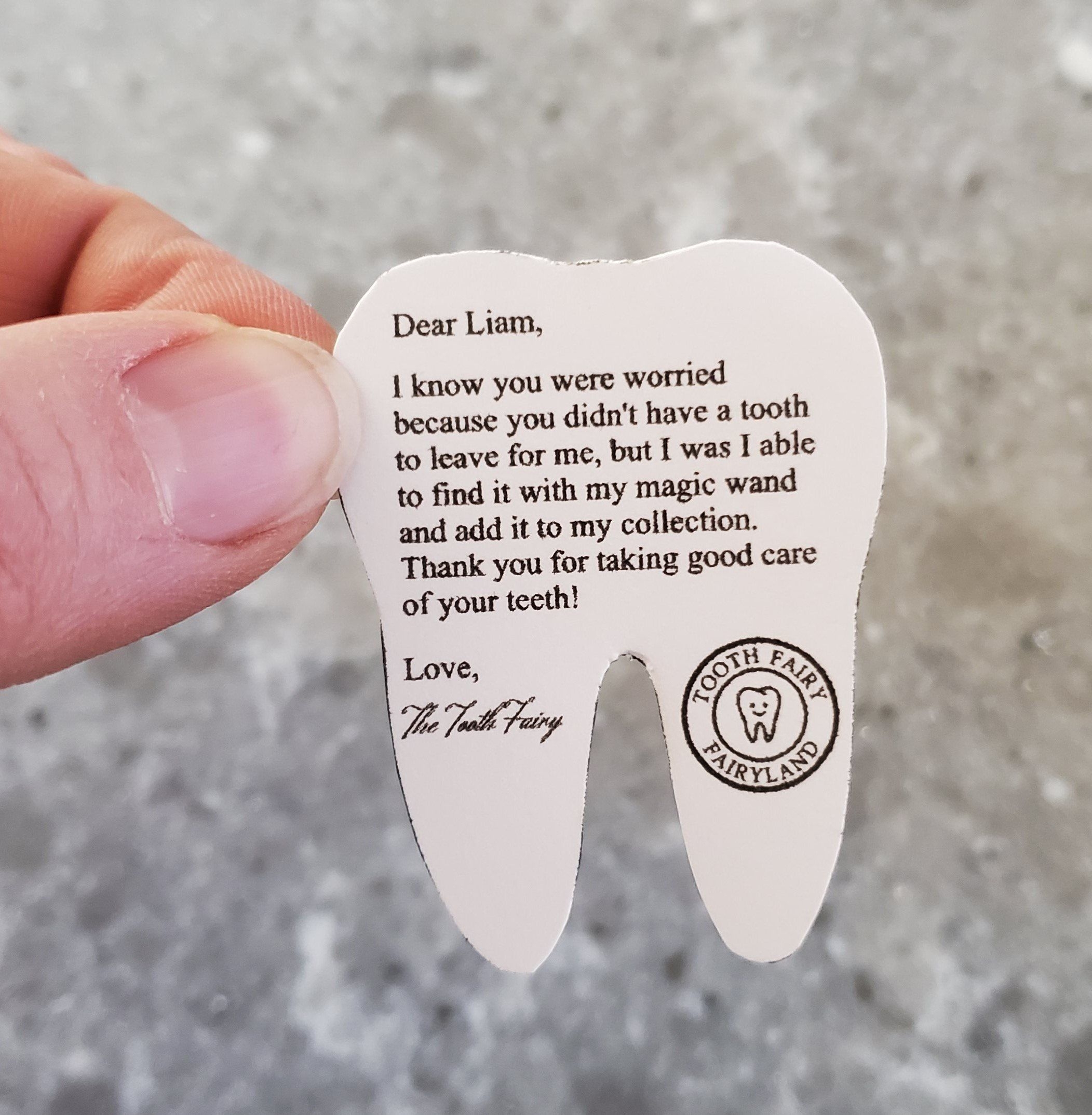Editable Swallowed Tooth Fairy Letter For Missing Tooth Tooth Fairy