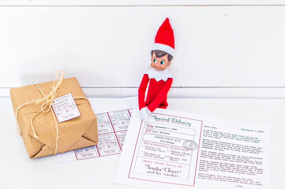 Elf Return Letter Free Printable Arrival Letter Example Mom Envy