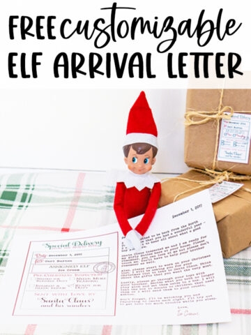 Elf Return Letter Free Printable Arrival Letter Featured Mom Envy