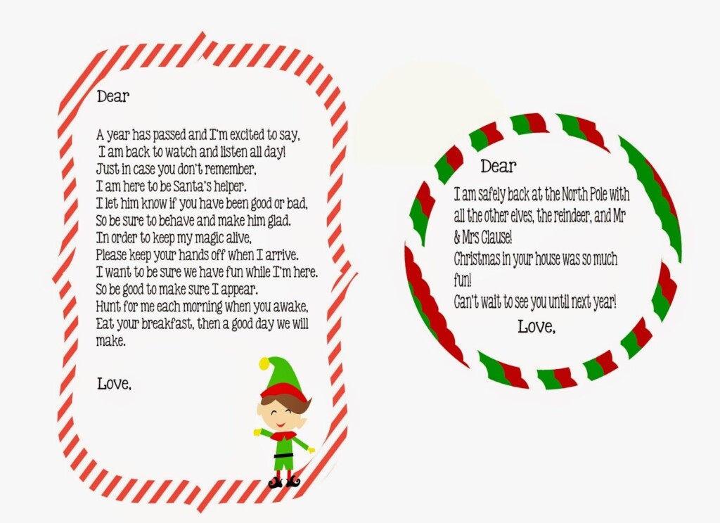 Elf Return Letter Printable Wallpaper Site